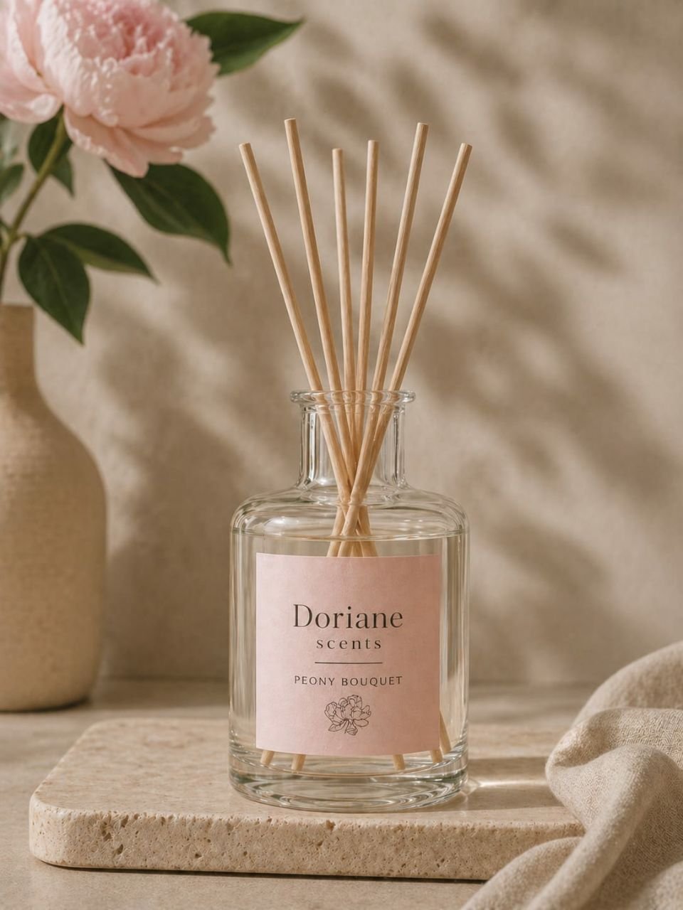 Doriane Scents Lemongrass reed diffuser