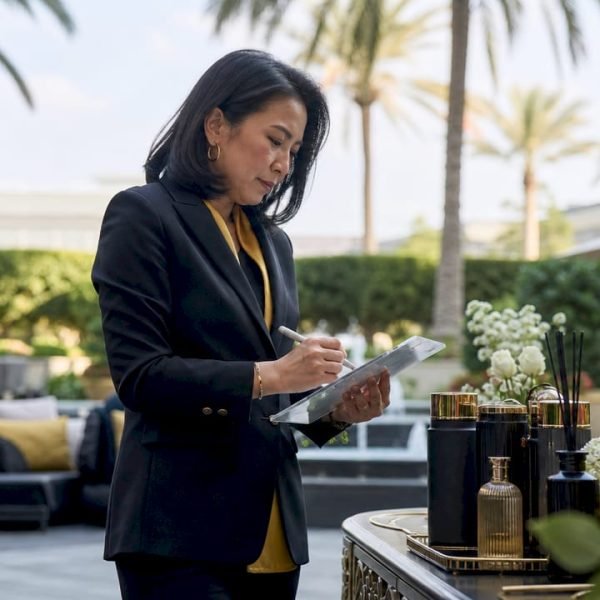 Event manager planning venue fragrance zones