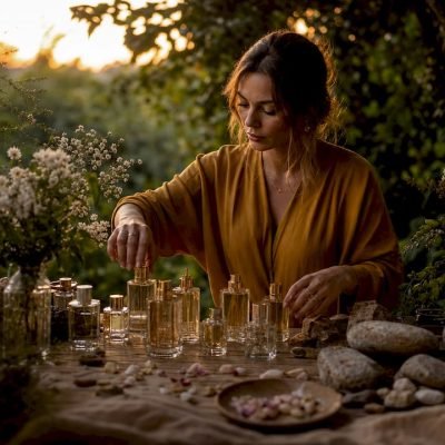 Creative arranging lifestyle fragrance products